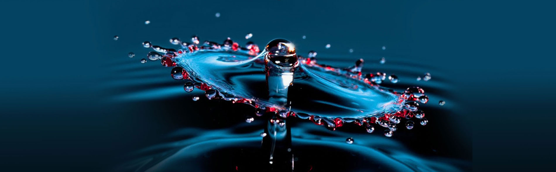 Blue splash